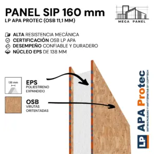 Panel SIP 160mm OSB 11,1