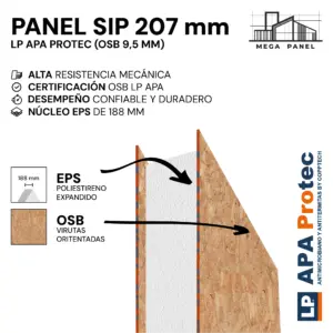 Panel SIP 207mm OSB 9.5mm