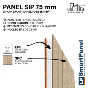 Panel SIP SmartPanel 75mm OSB 11.1mm