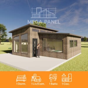 Casa Prefabricada 38.1 m² | 1 Dorm. | Panel SIP