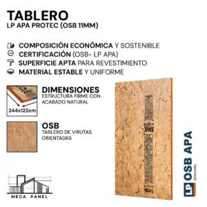 OSB LP APA Protec 11,1 Estructural