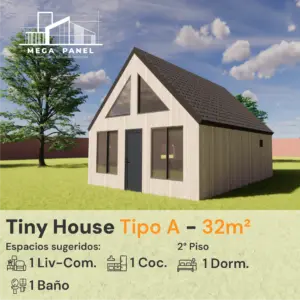 Tiny House Tipo A – 32 m²
