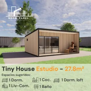 Tiny House Tipo Estudio – 27.8 m²