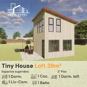 Tiny House Tipo Loft – 39 m²