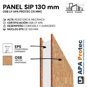 Panel SIP 130mm OSB 15mm