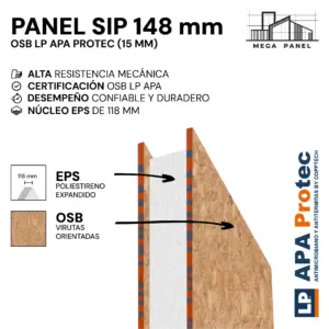 Panel SIP 148mm OSB 15mm