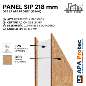 Panel SIP 218mm OSB 15mm