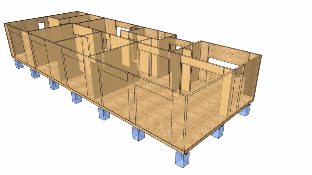 Montaje panel SIP correcta