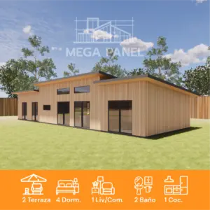 Kit Prefab. Ulmo 98.82m² | 4 Dorm