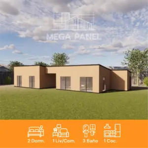 Kit Prefab. Quillay 124 m² | 2 Dorm