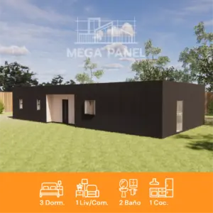 Kit Prefab. Pehuén 135.44m² | 3 Dorm