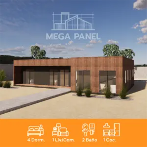 Kit Prefab. Avellano 106.05m² +11.16 | 4 Dorm