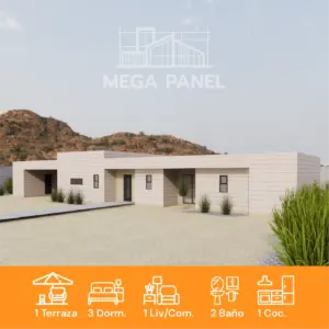 Kit Prefab. Canelo 176.41m² | 3 Dorm