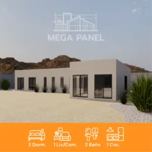 Kit Prefab. Laurel 107.16m² | 3 Dorm