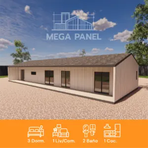 Kit Prefab. Maqui 112m² +50.47 | 3 Dorm