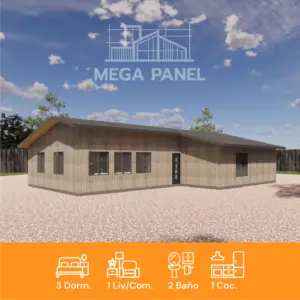 Kit Prefab. Boldo - 120m²
